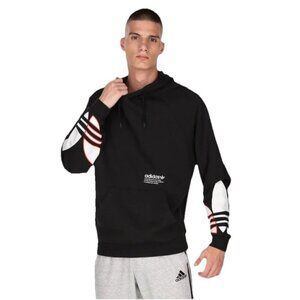 Adidas Adicolor Tricolor Trefoil Men's Sz M Black Hoodie GN3570
